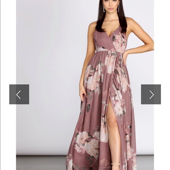 windsor floral maxi dress